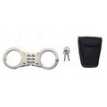 Deluxe Nickel Plated Hinged Handcuffs